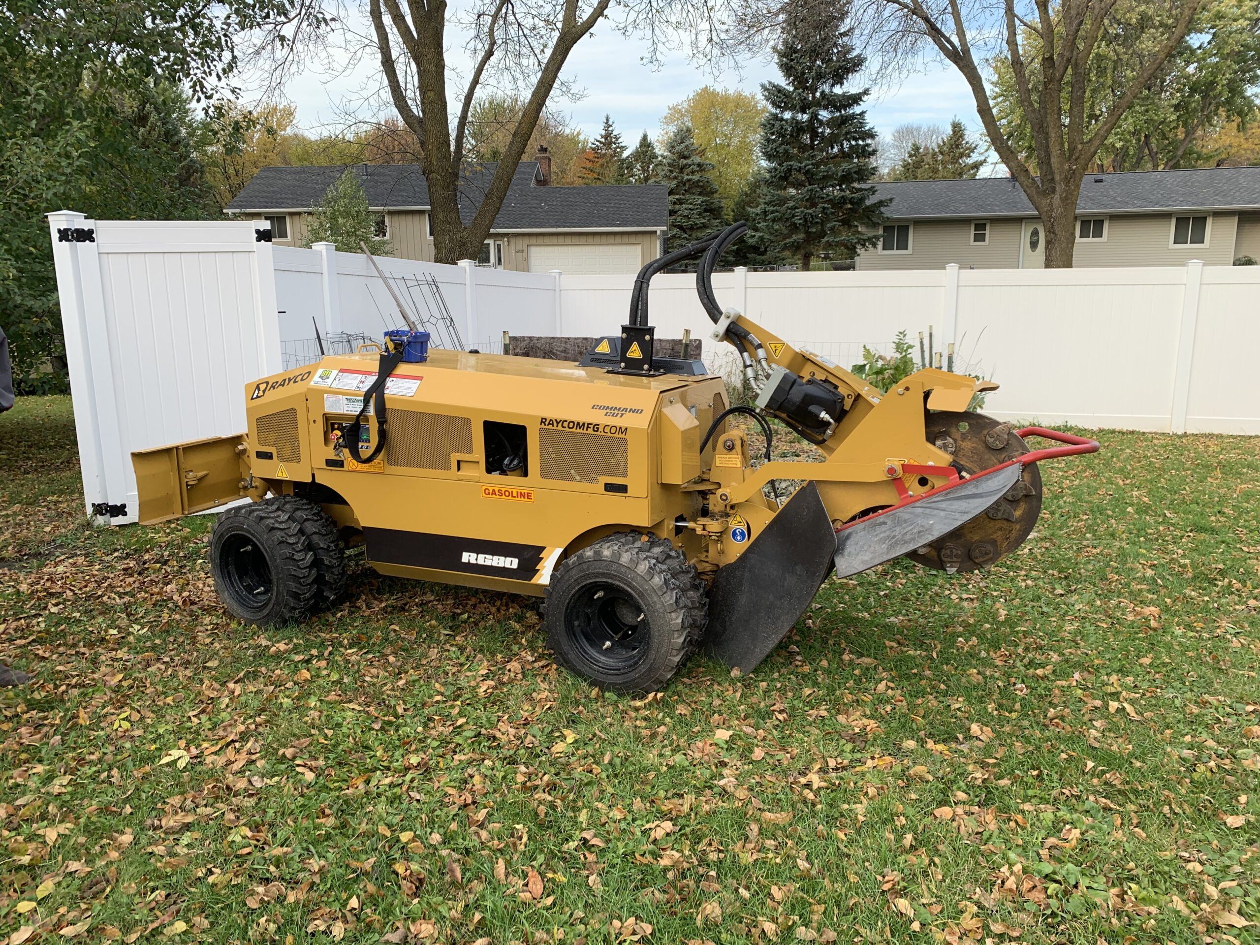 yellow tree stump grinder machine - stump grinder service